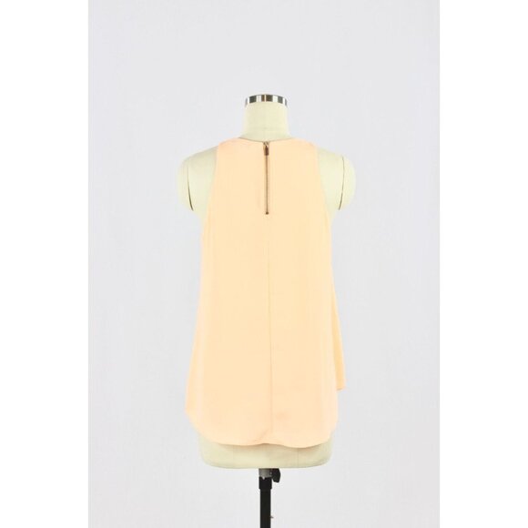 ELIZABETH AND JAMES Cheridah Neon Orange Chiffon Layered Tank Blouse, Size XS - Picture 3 of 9